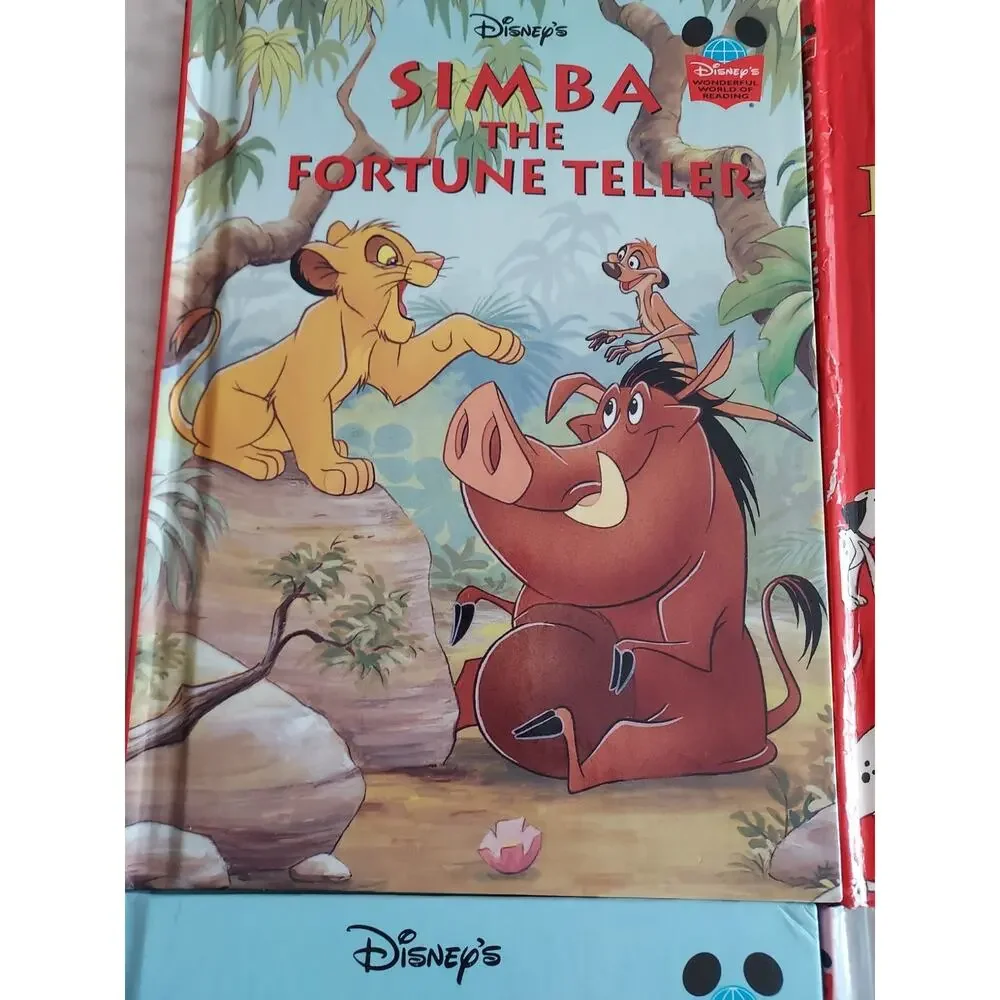 Wonderful World Of Reading Disney Lot Of 10 Books Bambi Aladdin Pinocchio Mermid